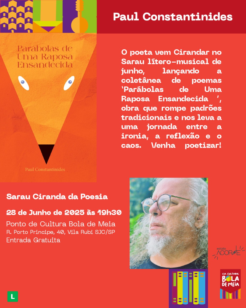 Foto 2 do Sarau Ciranda de Poesia